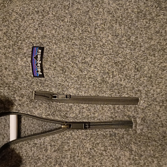 Patagonia Men's Small Heathered Gray Quarter-Zip Better Sweater Fleece - Picture 2 of 6